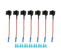 Uxcell 1 Set Universal 7pcs Car Fuse Tap 12V with 15pcs 3A Standard Fuse