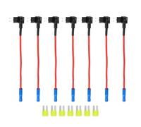 uxcell 1 Set Universal 7pcs Car Fuse Tap 12V with 7pcs 20A Micro 2 Fuse