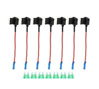 Uxcell 1 Set Universal 7pcs Car Fuse Tap 12V with 7pcs 30A Standard Fuse