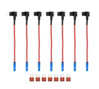 uxcell 1 Set Universal 7pcs Car Fuse Tap 12V with 7pcs 7.5A Micro 2 Fuse