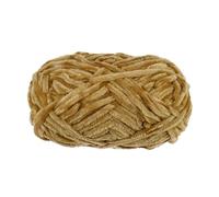 uxcell 1 Skein Velvet Yarn Chenille Yarn 100g/3.5oz 87 Yards Total Length 6# Super Bulky Polyester Soft Blanket Yarn for Knitting Weaving Bag Scarf, Khaki
