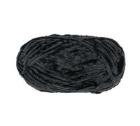 uxcell 1 Skein Velvet Yarn Chenille Yarn 100g/3.5oz 87 Yards Total Length 6# Super Bulky Polyester Soft Blanket Yarn for Knitting Weaving Bag Scarf, Black
