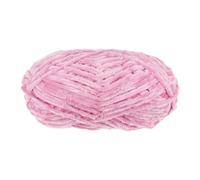 uxcell 1 Skein Velvet Yarn Chenille Yarn 100g/3.5oz 87 Yards Total Length 6# Super Bulky Polyester Soft Blanket Yarn for Knitting Weaving Bag Scarf, Pink