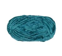 uxcell 1 Skein Velvet Yarn Chenille Yarn 100g/3.5oz 87 Yards Total Length 6# Super Bulky Polyester Soft Blanket Yarn for Knitting Bag Scarf, Blue-Green