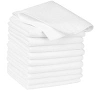 Uxcell 10 Pack Kitchen Washcloths Set for Dishes Absorbent Microfiber Dish Cloths Quick Dry Dish Rags with Poly Scour Scrub Side for Kitchen Cleaning and Housekeeping White 30cm x 30cm