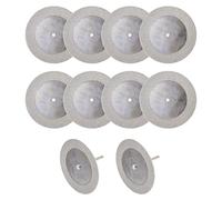 uxcell 10 Pcs 60mm Diamond Cutting Wheels Cut Off Discs with 2 Pcs Mandrels for Rotary Tool