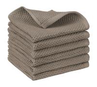 Uxcell 100% Cotton Double-Sided Waffle Weave Absorbent Kitchen Towels