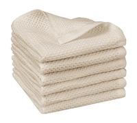 Uxcell 100% Cotton Double-Sided Waffle Weave Absorbent Kitchen Towels