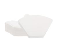 uxcell 100 Count 4 Cone Coffee Filters, Size 101 Disposable Paper Percolator Coffee Filters Natural Unbleached Wood Fiber,Suitable for Pour Over Coffee Filter Drip Coffee Maker White
