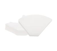 uxcell 100 Count 4 Cone Coffee Filters, Size 102 Disposable Paper Percolator Coffee Filters Natural Unbleached Wood Fiber,Suitable for Pour Over Coffee Filter Drip Coffee Maker White