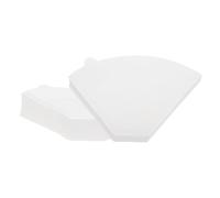 uxcell 100 Count 4 Cone Coffee Filters, Size 103 Disposable Paper Percolator Coffee Filters Natural Unbleached Wood Fiber,Suitable for Pour Over Coffee Filter Drip Coffee Maker White