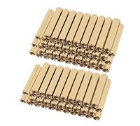 uxcell 100pcs Brass Straight PCB Pillar Female Thread Hex Standoff Spacer M3x5x25mm