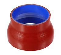 uxcell 102-127mm 4"-5" ID 76mm 2.99" Length Silicone Straight Coupler Hose Silicone Reducer Straight Coupler Hose Universal Blue Red 1PC