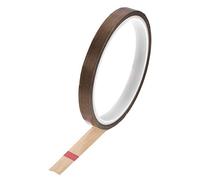 uxcell 10mm PTFE Coated Fabric Tape Brown High Temperature Tape for Vacuum,Hand and Impulse Sealers Adhesive Tape 10m/32.8ft