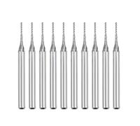 uxcell 10Pcs 0.7mm Carbide End Mill Engraving Milling Cutter CNC Router Bits for PCB Machine, 1/8" Shank