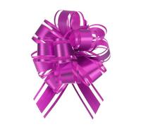 Uxcell 10pcs 4 Inch Large Big Pull Bow Metallic Organza Gift Wrapping Bows Ribbon for Wedding Car Baskets Presents Christmas Bow, Hot Pink