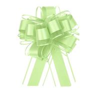 Uxcell 10pcs 6 Inch Large Big Pull Bow Organza Gift Wrapping Bows Ribbon for Wedding Car Baskets Presents Christmas Bow, Fruit Green