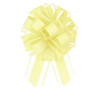 Uxcell 10pcs 6 Inch Large Big Pull Bow Organza Gift Wrapping Bows Ribbon for Wedding Car Baskets Presents Christmas Bow, Yellow