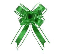 Uxcell 10pcs 8 Inch Giant Large Pull Bow Gift Wrapping Organza Bows Ribbon Dark Green for Wedding Baskets Presents Christmas