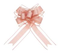 Uxcell 10pcs 9 Inch Giant Large Pull Bow Gift Wrapping Organza Bows Ribbon Dusty Pink for Wedding Baskets Presents Christmas