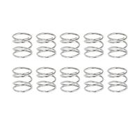 uxcell 10Pcs Compression Springs, 0.9mm Wire Diameter x 11mm OD x 10mm Length 304 Stainless Steel Extension Spring Ballpoint Pen Pressure Springs for Shop Home Repairs, Silver