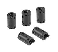 uxcell 11mm Ferrite Cores Ring Clip-On RFI EMI Noise Suppression Filter Cable Clip, Black 5pcs