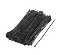 uxcell 12 Inch Black Zip Ties, 500 Pcs Cable Ties Nylon Strip Zip Wire Cable Heavy Duty Tie Fastener Off for Outdoor Use Garden
