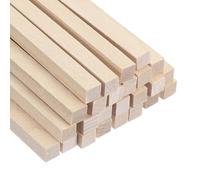 uxcell 12 Pcs Wooden Dowel Rods, 5/16 x 6 Inch Square Unfinished Natural Wood Sticks Long Wooden Assorted Dowels Unfinished Hardwood Stick for Craft DIY Projects Supplies