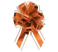 Uxcell 12pcs 8 Inch Extra Large Pull Bow Metallic Gift Wrapping Bows Ribbon Organza Coffee for Wedding Baskets Presents Christmas Party