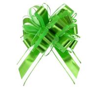 Uxcell 12pcs 8 Inch Extra Large Pull Bow Metallic Gift Wrapping Bows Ribbon Organza Dark Green for Wedding Baskets Presents Christmas Party
