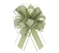 Uxcell 12pcs 8 Inch Large Big Pull Bow Organza Gift Wrapping Bows Ribbon for Wedding Car Baskets Presents Christmas Bow, Army Green