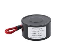 Uxcell 12V DC 500N Black Iron Rectangular Electromagnetic Lift Holding Magnet