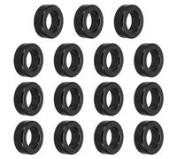 uxcell 15Pcs Toroid Core, 24x42x16mm Iron Ferrite Chokes Ring Power Toroidal Transformer to Stabilize Signal Transmission Resist Electromagnetic Interference, Black