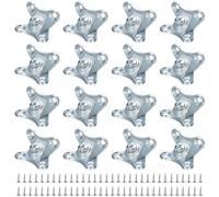 uxcell 16pcs Removable Corner Brace, Metal Butterfly L Brackets Right Angle Support with Screws for Shelves, Cabinets, Wood Furniture (Blue)