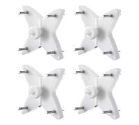 uxcell 17lbs Hardwall Plastic Hooks Hanger for Hardware, Fasteners & Hooks Wall Mount Non-Mark Hook Picture Photo Frame Hangers, 80 Pcs