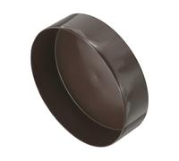 uxcell 190mm (7 1/2") ID x 80mm (3 1/8") H Rubber End Caps, Pipe & Fence Post Protectors Flexible Vinyl End Caps for Industrial Pipes, Metal Tubing, Outdoor Fencing, Brown, 80mm Height