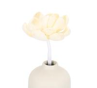 Uxcell 1Pcs Flower Scent Diffuser Sticks, 18cm Natural Oil Aroma Reed Diffuser Stick with Aromatherapy Lotus Flowers and Cotton Wick Decoration for Home Bathroom Meeting Room, White