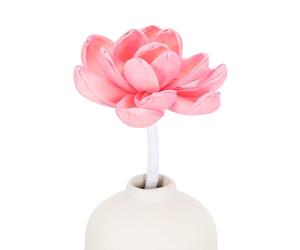 Uxcell 1Pcs Flower Scent Diffuser Sticks, 7.1 Inch Natural Oil Aroma Reed Diffuser Stick with Aromatherapy Lotus Flowers and Cotton Wick Decoration for Home Bathroom Meeting Room, Pink