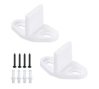 uxcell 2 Pcs Barn Door Bottom, Sliding Door Bottom, Sliding Barn Door Bottom Floor Guide, T Shape Guide, Barn Door Floor Guide Floor Mount Universal, White