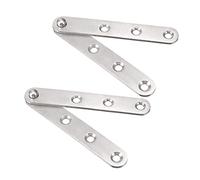 uxcell 2 Sets Stainless Steel 360 Degree Rotating Door Pivot Hinge 100mm x 16mm