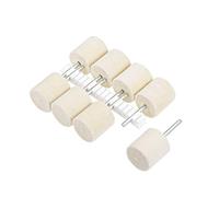 uxcell 20 mm Wool Felt Mounted Points Cylinder Polishing Bits Burrs Buffing Wheels with 1/8 Inch Shank 8 Pieces
