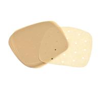 uxcell 200pcs Air Fryer Parchment Paper, 7.5 Inch Square Air Fryer Liner, Non-Stick Steamer Liners for Oven, Microwave, Steaming Basket, Brown