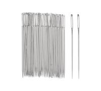 uxcell 200pcs Large Eye Stitching Needles 1.81Inch Sewing Needles Stainless Steel Leather Needle Embroidery Needle Yarn Knitting Hand Sewing Needles