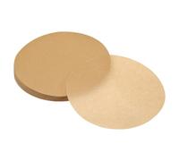 uxcell 200Pcs Parchment Paper Rounds 5 Inch, Round Parchment Paper Non Stick for Baking Small Cakes, Separating Frozen Meat, Toaster Oven, Brown