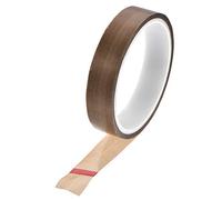 uxcell 20mm PTFE Coated Fabric Tape Brown High Temperature Tape for Vacuum,Hand and Impulse Sealers Adhesive Tape 10m/32.8ft