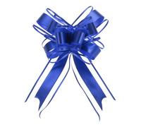 Uxcell 20pcs 8 Inch Giant Large Pull Bow Gift Wrapping Organza Bows Ribbon Dark Blue for Wedding Baskets Presents Christmas