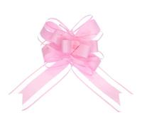 Uxcell 20pcs 9 Inch Giant Large Pull Bow Gift Wrapping Organza Bows Ribbon Pink for Wedding Baskets Presents Christmas