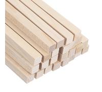 uxcell 25 Pcs Wooden Dowel Rods, 9/32 x 8 Inch Square Unfinished Natural Wood Sticks Long Wooden Assorted Dowels Unfinished Hardwood Sticks for Craft DIY Projects Supplies