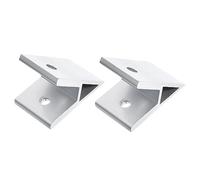 uxcell 2Pcs 45 Degree Angle Aluminum Profile Corner Brackets, Corner Brace Joint Connectors for 4545/5050 Series (Silver Tone)