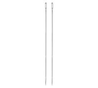 uxcell 2pcs 8 Inch Upholstery Needles Large Eye Stitching Needles Stainless Steel Straight Hand Sewing Needles for Home Hand Sewing Leather Tapestry Embroidery Tufting Webbing Carpet